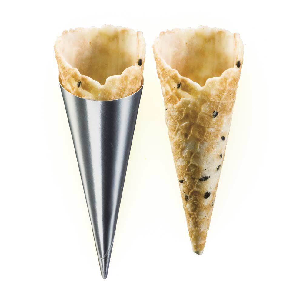 Alba 3" Black Sesame Seed Mini Cones - 15ct Pack - Creative Gourmand