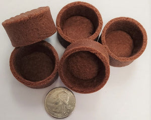 1.3" Mini Round Chocolate Tart Shells - 16ct pack - Creative Gourmand