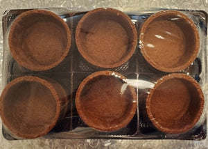 1.9" Round Chocolate Tart Shells - 12ct Pack - Creative Gourmand